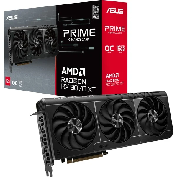 Foto 5 van ASUSPRIME Radeon RX 9070 XT OC grafische kaart