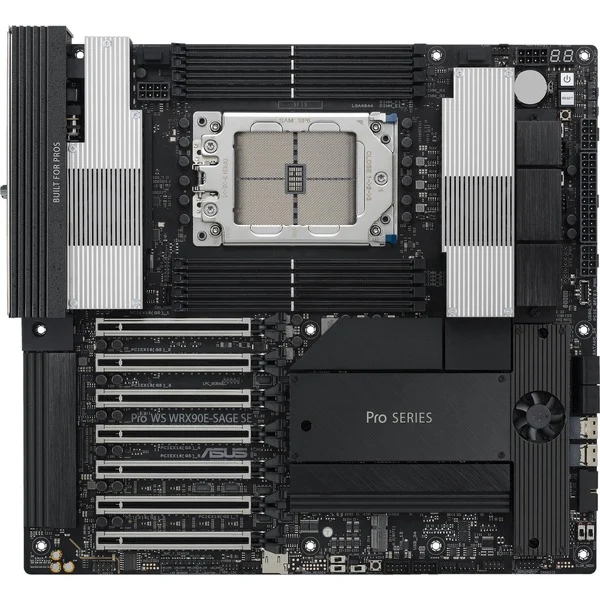 Foto 2 van ASUS PRO WS WRX90E-SAGE SE socket sTR5 moederbord