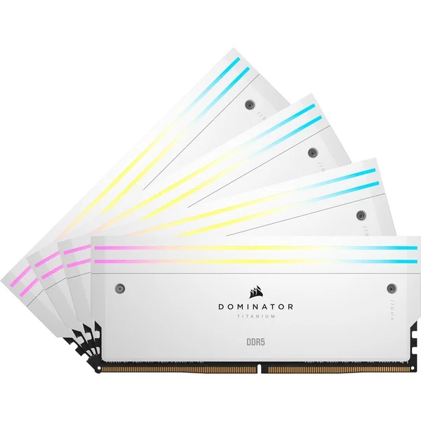 Corsair Dominator Titanium RGB 64 GB DDR5-6400 (4x 16 GB) werkgeheugen (Wit, CL32)