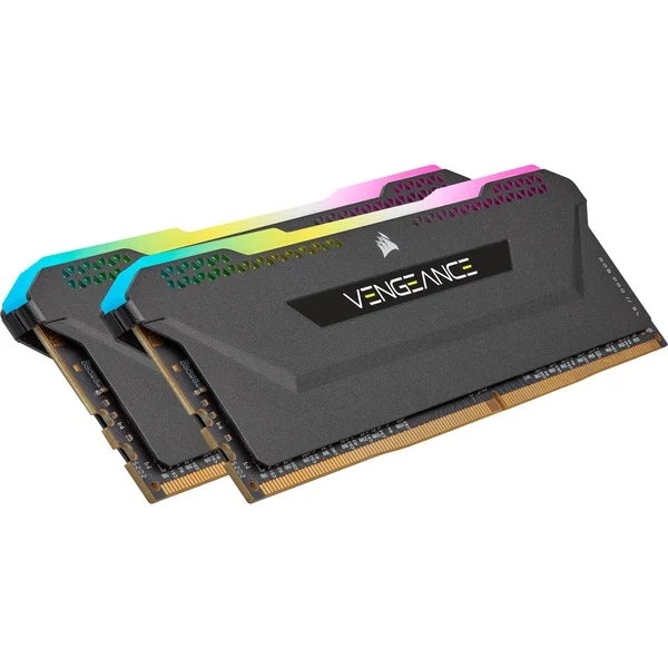 Foto 2 van Corsair Vengeance RGB PRO SL 32 GB DDR4-3200 (2x 16 GB) werkgeheugen (Zwart, CL16)