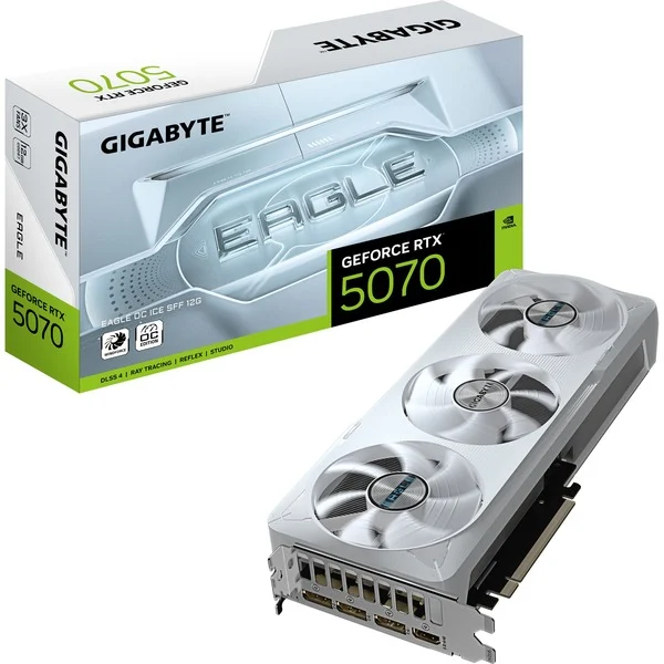 Foto 5 van GIGABYTE GeForce RTX 5070 EAGLE OC ICE SFF 12G grafische kaart
