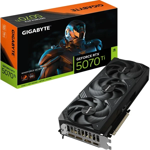 Foto 5 van GIGABYTE GeForce RTX 5070 Ti WINDFORCE OC SFF 16G grafische kaart