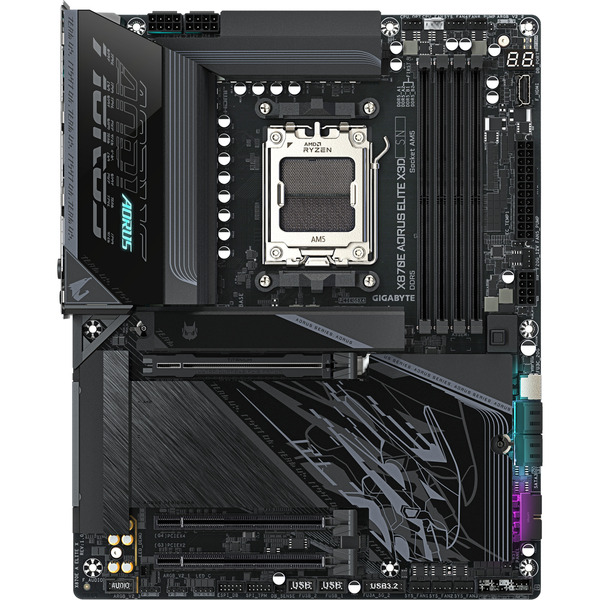 Foto 2 van GIGABYTE X870E AORUS ELITE X3D socket AM5 moederbord