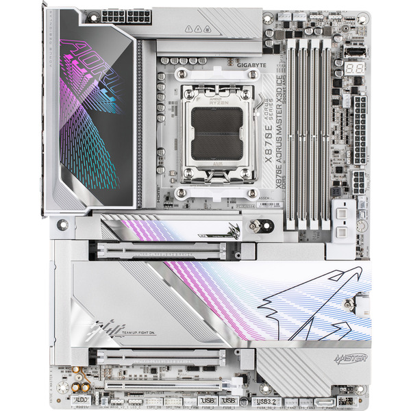 Foto 2 van GIGABYTE X870E AORUS MASTER X3D ICE socket AM5 moederbord