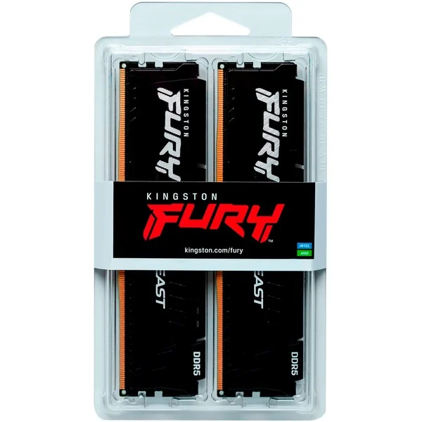 Foto 3 van Kingston FURY Beast 64 GB DDR5-6000 (2x 32 GB) werkgeheugen (Zwart, CL30)