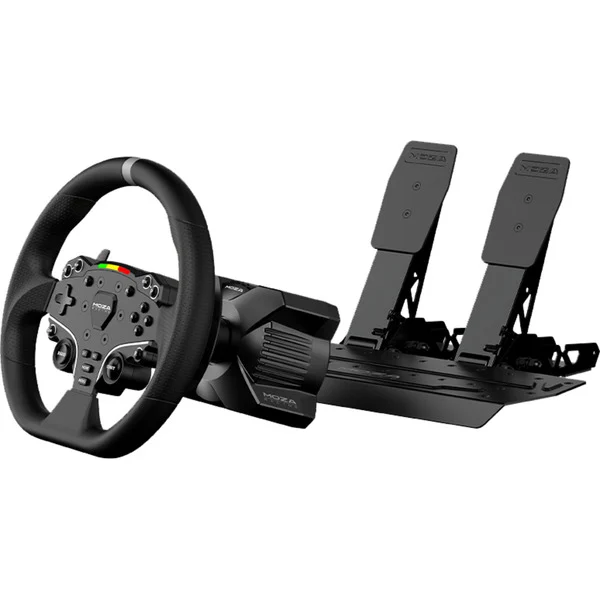 Foto 2 van MOZA R3 + ES + SR-P Lite bundel voor pc (Zwart, Basis, stuur en pedalen)