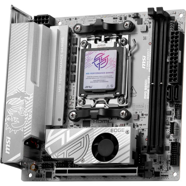 Foto 4 van MSI MPG B850I EDGE TI WIFI socket AM5 moederbord