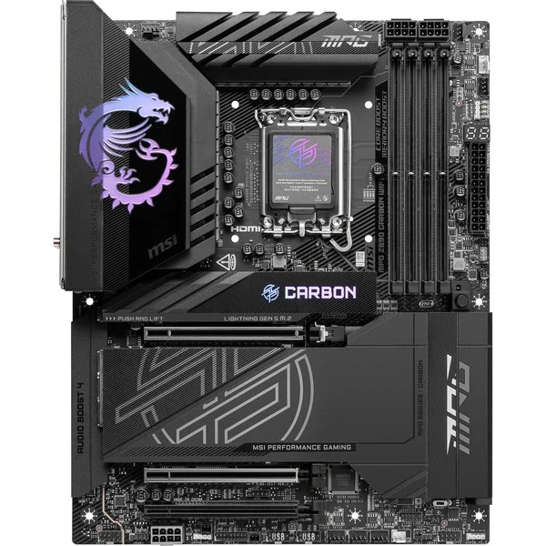 Foto 2 van MSI MPG Z890 CARBON WIFI socket 1851 moederbord
