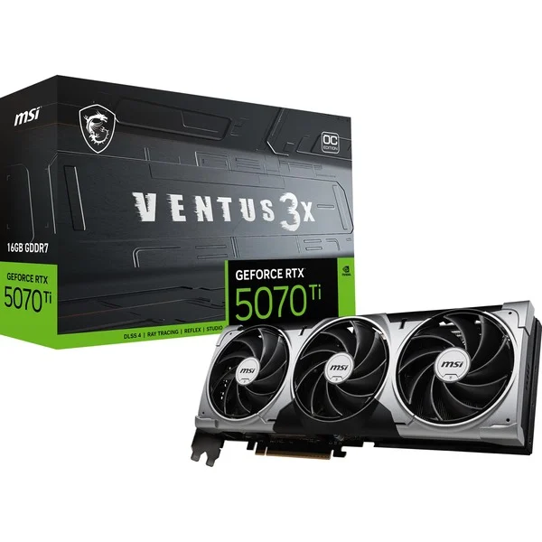 Foto 5 van MSI GeForce RTX 5070 Ti 16G VENTUS 3X OC grafische kaart