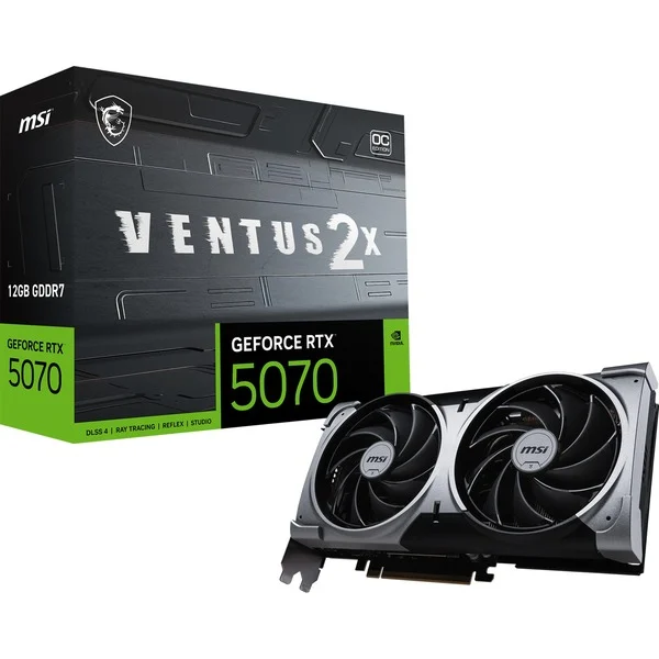 Foto 5 van MSI GeForce RTX 5070 12G VENTUS 2X OC grafische kaart
