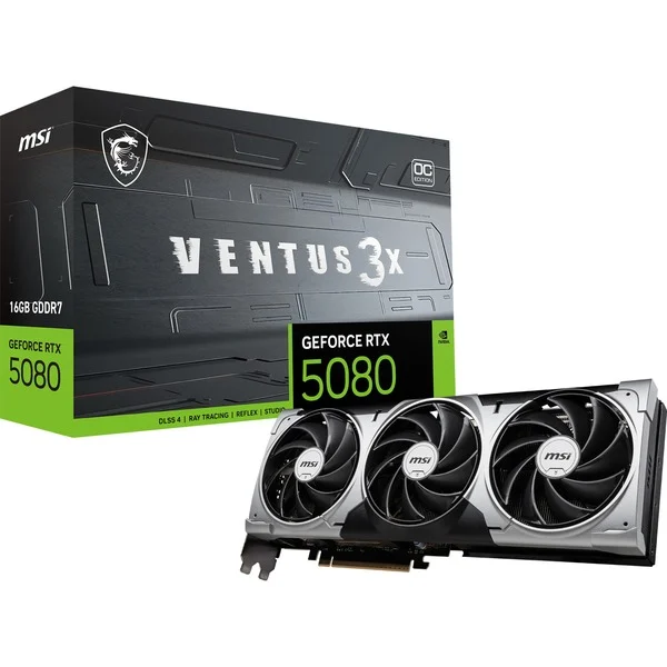 Foto 5 van MSI GeForce RTX 5080 16G VENTUS 3X OC grafische kaart