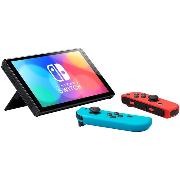 Foto 3 van Nintendo Switch (OLED Model) — Neonrood/neonblauw